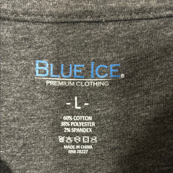 Men's Dark Gray Henley Shirt - Picture 2 of 3